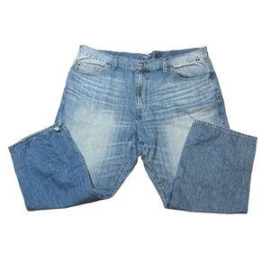 Nautica Big Men's Relaxed Fit Denim Jeans - Medium Blue 46x30 100% Cotton Denim